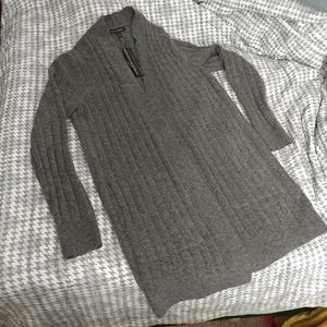 Banana Republic charcoal grey cardigan sweater
